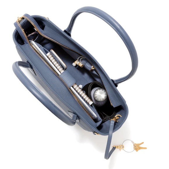 Dagne Dover Classic Tote in Blue - Gently Used includes dust bag - Picture 2 of 6